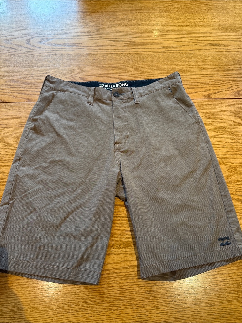 Billabong Men's Brown Flat Front Walkshorts